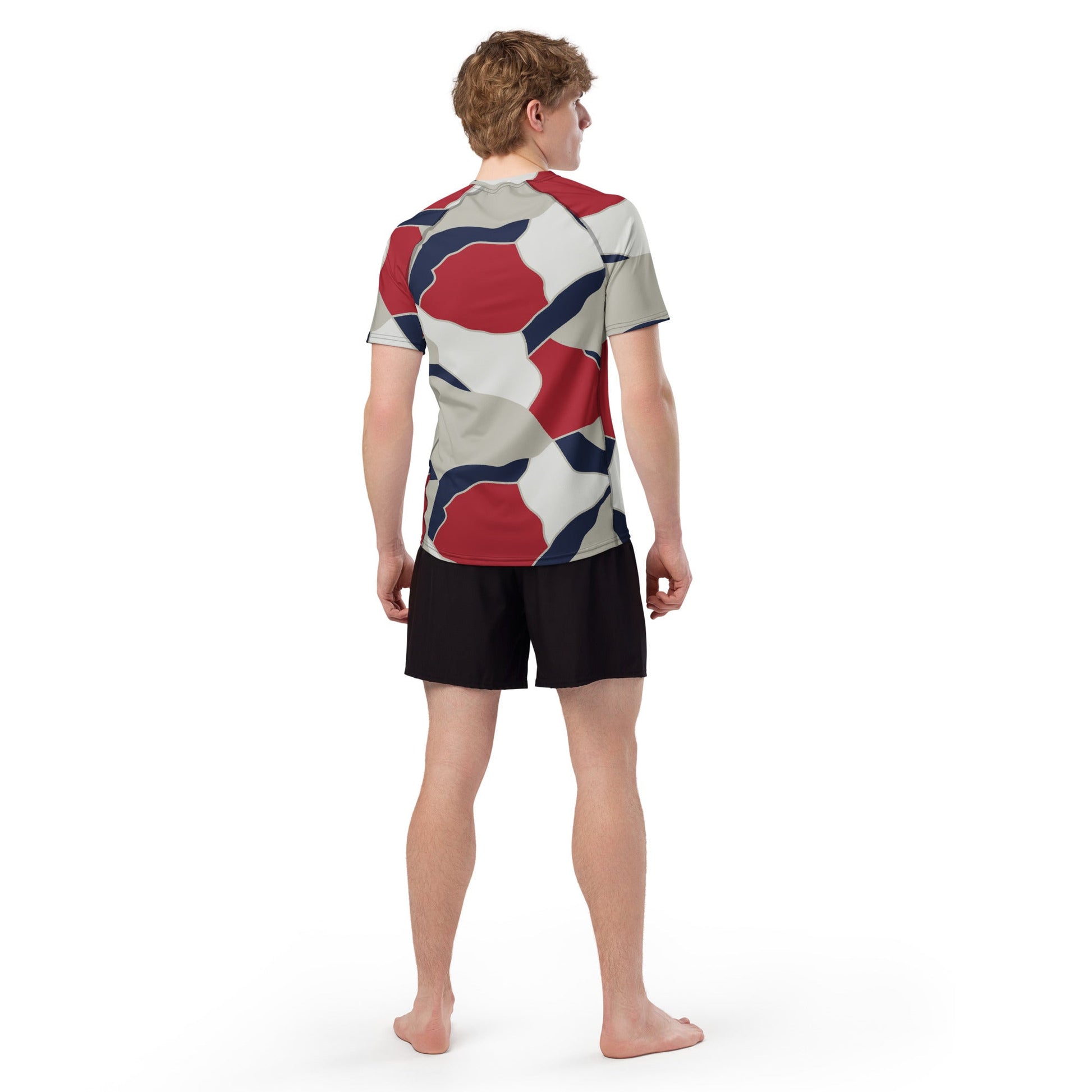 American Patriot Turtle Shell CAMO Mens Short-Sleeve Rash Guard