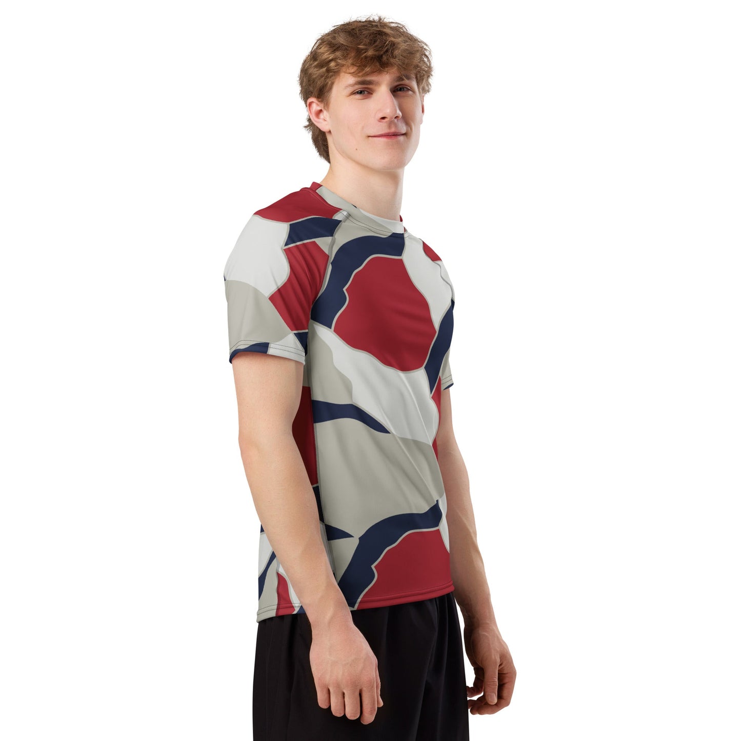 American Patriot Turtle Shell CAMO Mens Short-Sleeve Rash Guard