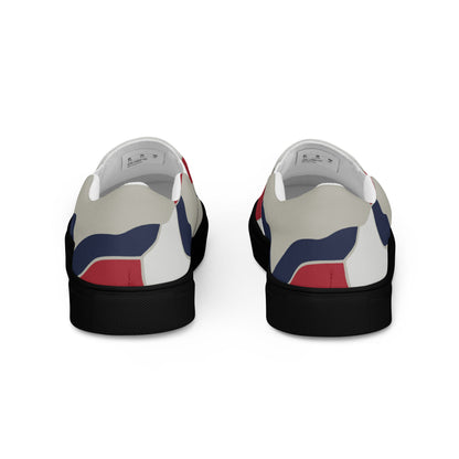 American Patriot Turtle Shell CAMO Mens Slip-On Canvas Shoes