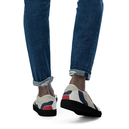 American Patriot Turtle Shell CAMO Mens Slip-On Canvas Shoes