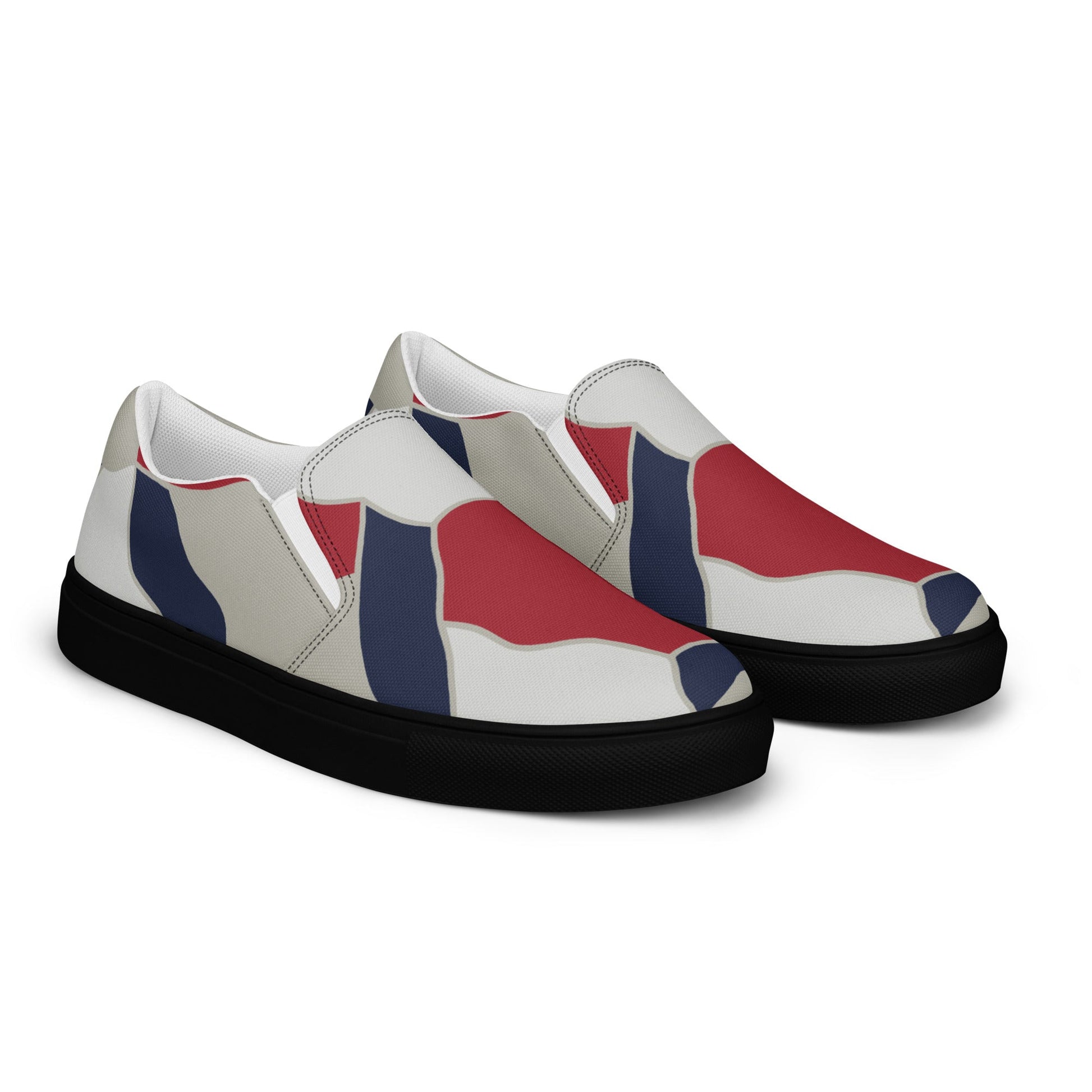 American Patriot Turtle Shell CAMO Mens Slip-On Canvas Shoes