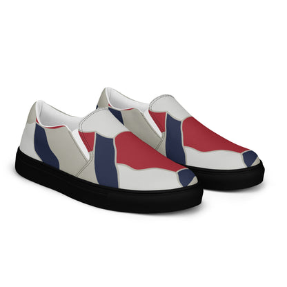 American Patriot Turtle Shell CAMO Mens Slip-On Canvas Shoes