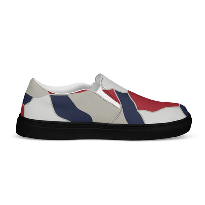 American Patriot Turtle Shell CAMO Mens Slip-On Canvas Shoes