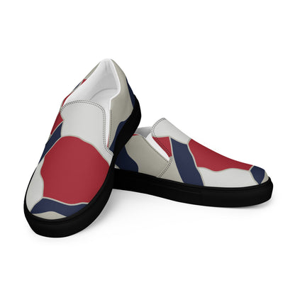 American Patriot Turtle Shell CAMO Mens Slip-On Canvas Shoes - 5