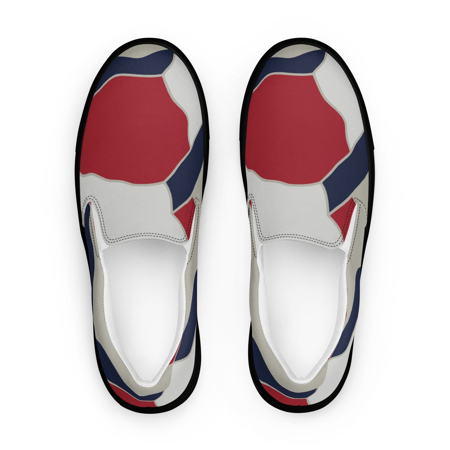 American Patriot Turtle Shell CAMO Mens Slip-On Canvas Shoes