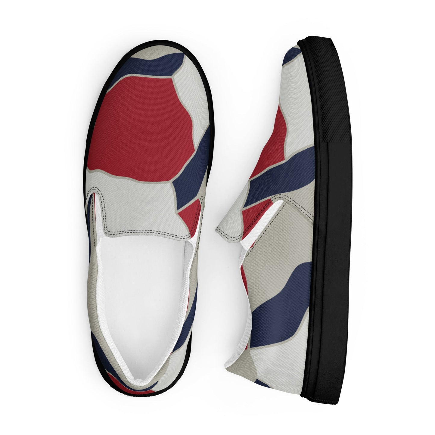 American Patriot Turtle Shell CAMO Mens Slip-On Canvas Shoes