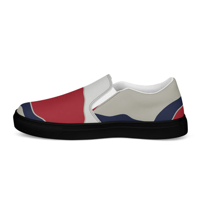 American Patriot Turtle Shell CAMO Mens Slip-On Canvas Shoes