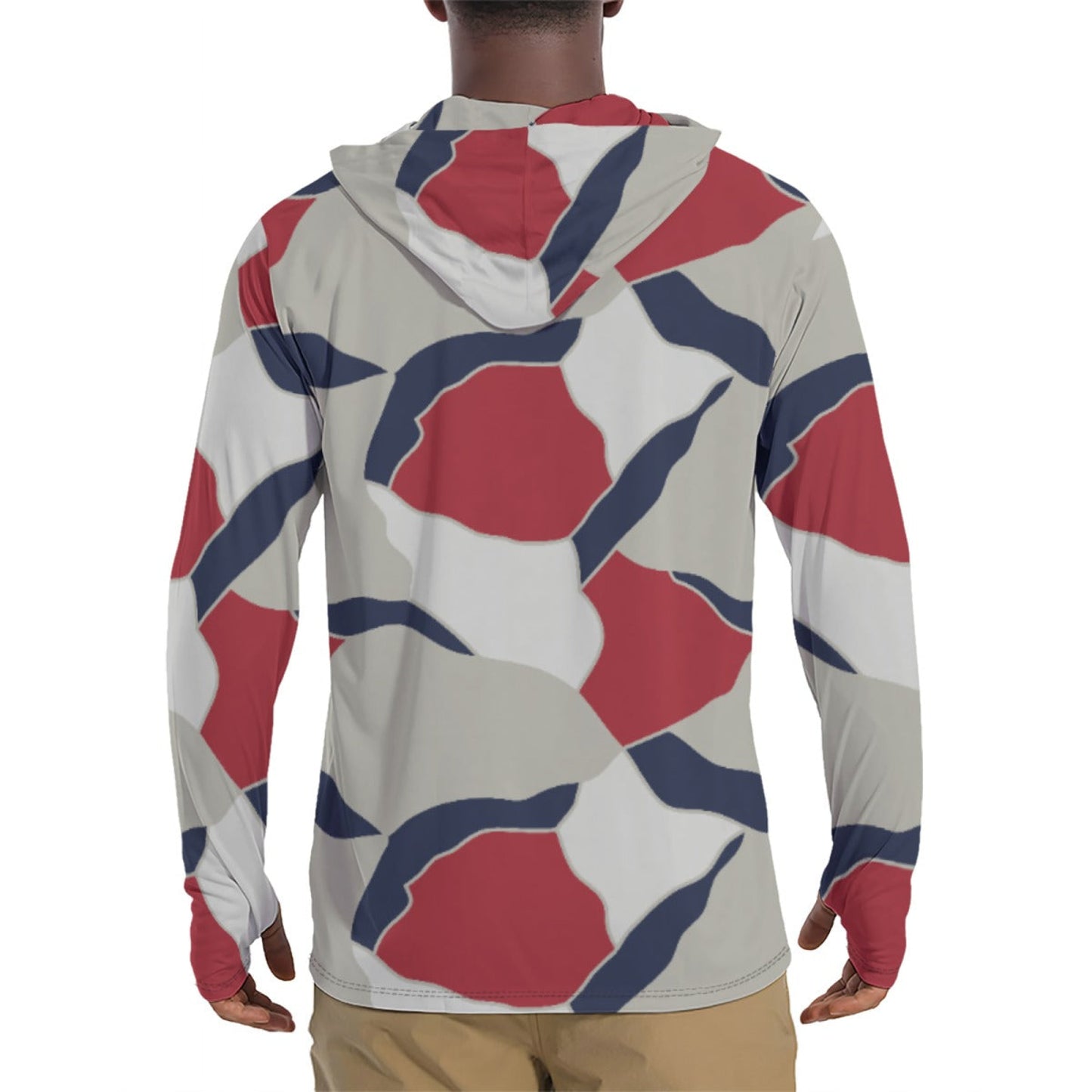 American Patriot Turtle Shell CAMO Mens Sunscreen Sports Hoodie With Thumb Holes