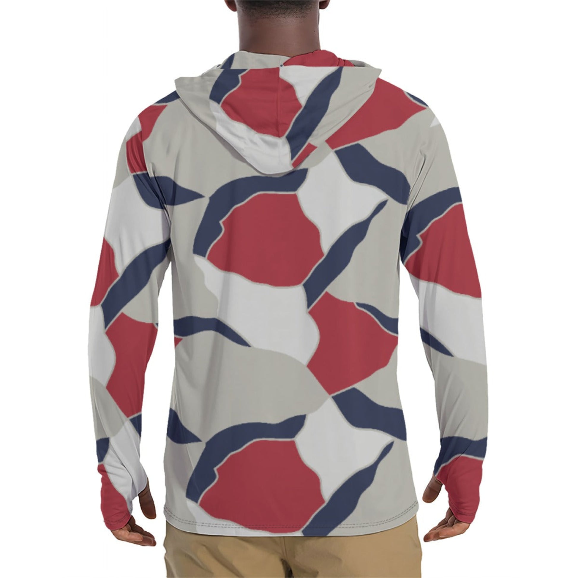 American Patriot Turtle Shell CAMO Mens Sunscreen Sports Hoodie With Thumb Holes