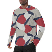 Turtle Shell Patriot CAMO Mens Sunscreen Sports Hoodie With Thumb Holes - S / White