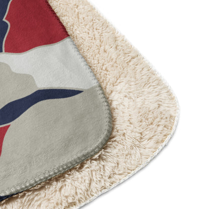 American Patriot Turtle Shell CAMO Sherpa Blanket