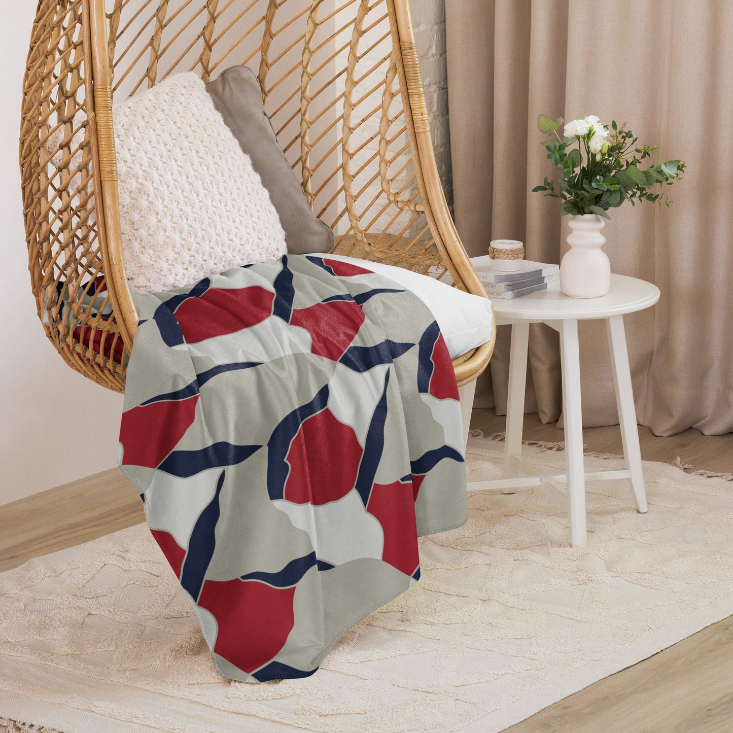 American Patriot Turtle Shell CAMO Sherpa Blanket