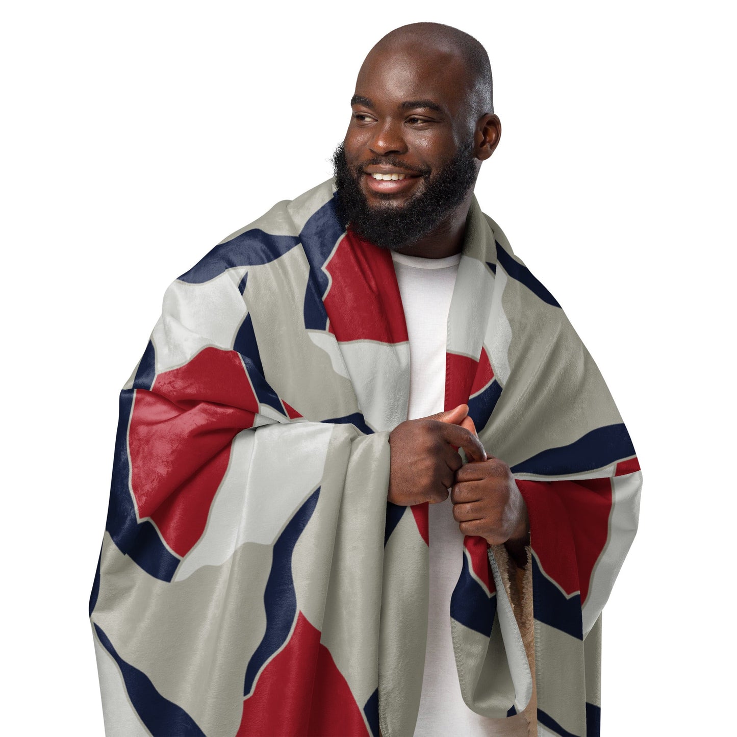 American Patriot Turtle Shell CAMO Sherpa Blanket