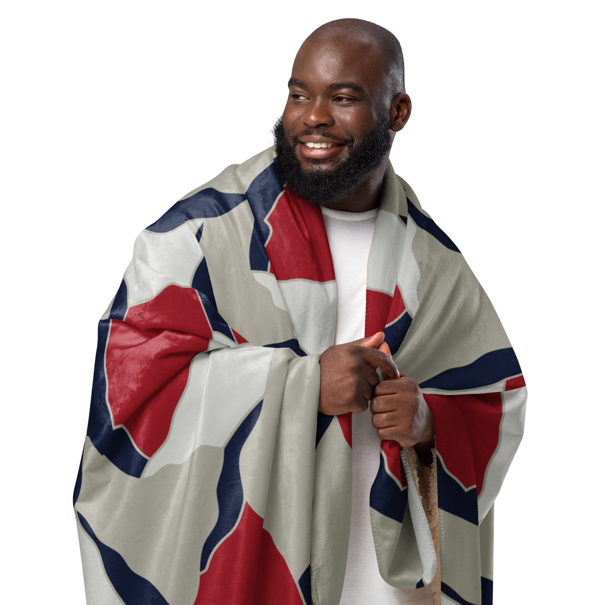 American Patriot Turtle Shell CAMO Sherpa Blanket