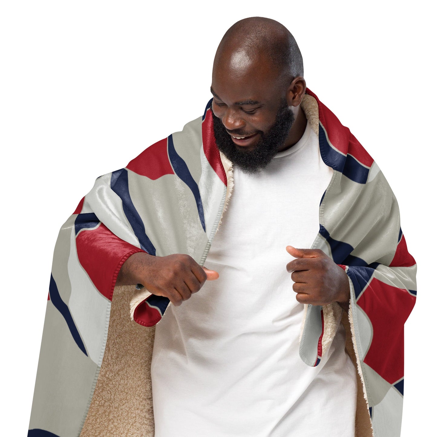 American Patriot Turtle Shell CAMO Sherpa Blanket