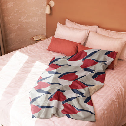 American Patriot Turtle Shell CAMO Sherpa Blanket