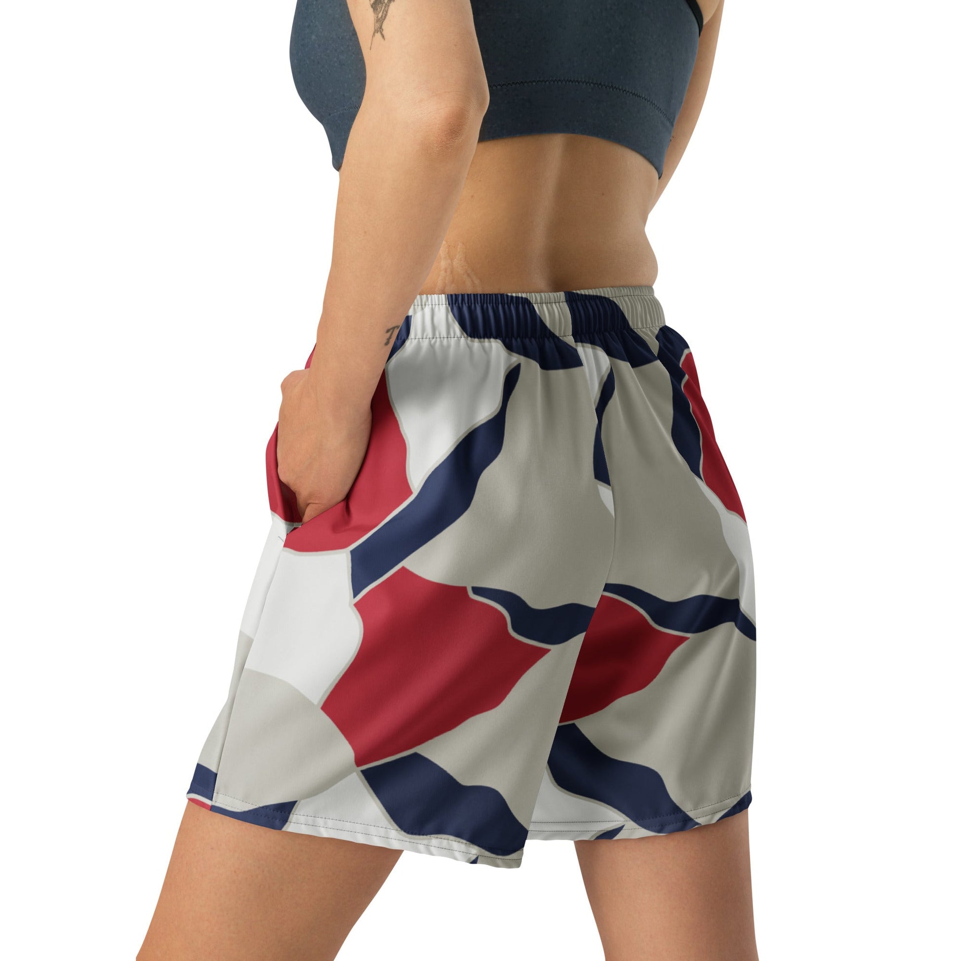 American Patriot Turtle Shell CAMO Unisex Athletic Long Shorts