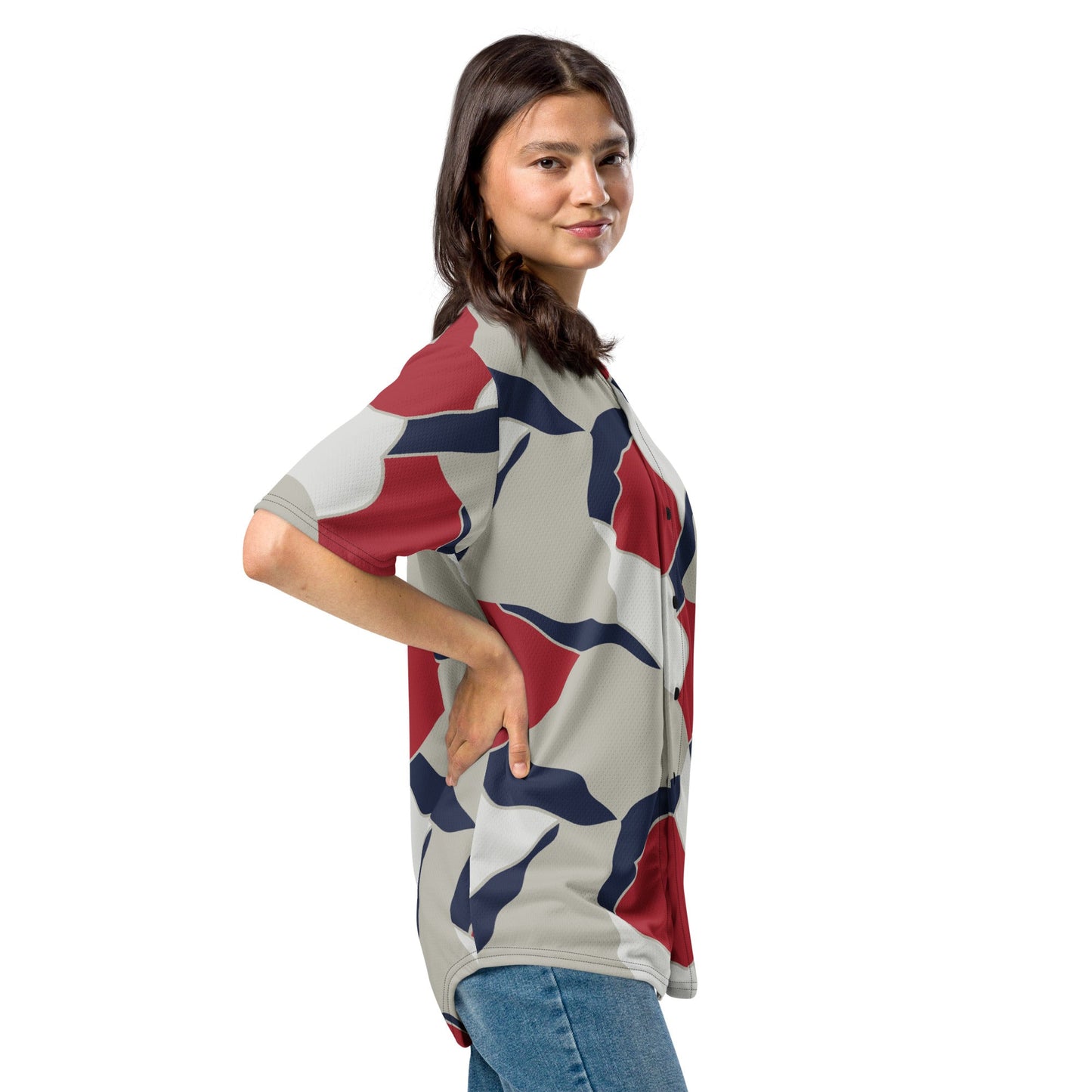 American Patriot Turtle Shell CAMO Unisex Baseball Jersey