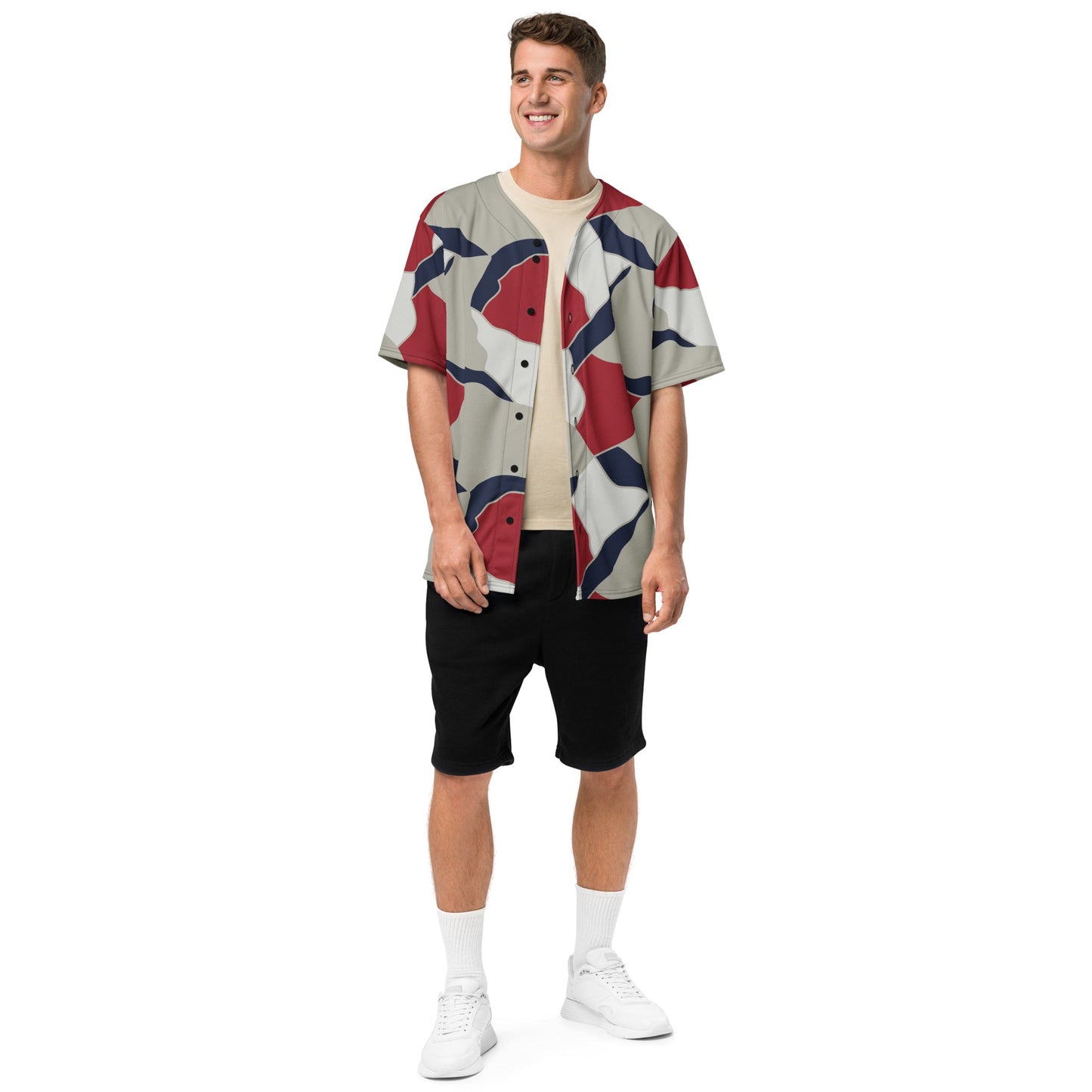 American Patriot Turtle Shell CAMO Unisex Baseball Jersey