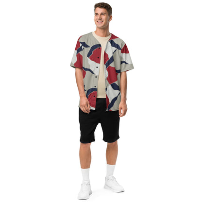 American Patriot Turtle Shell CAMO Unisex Baseball Jersey