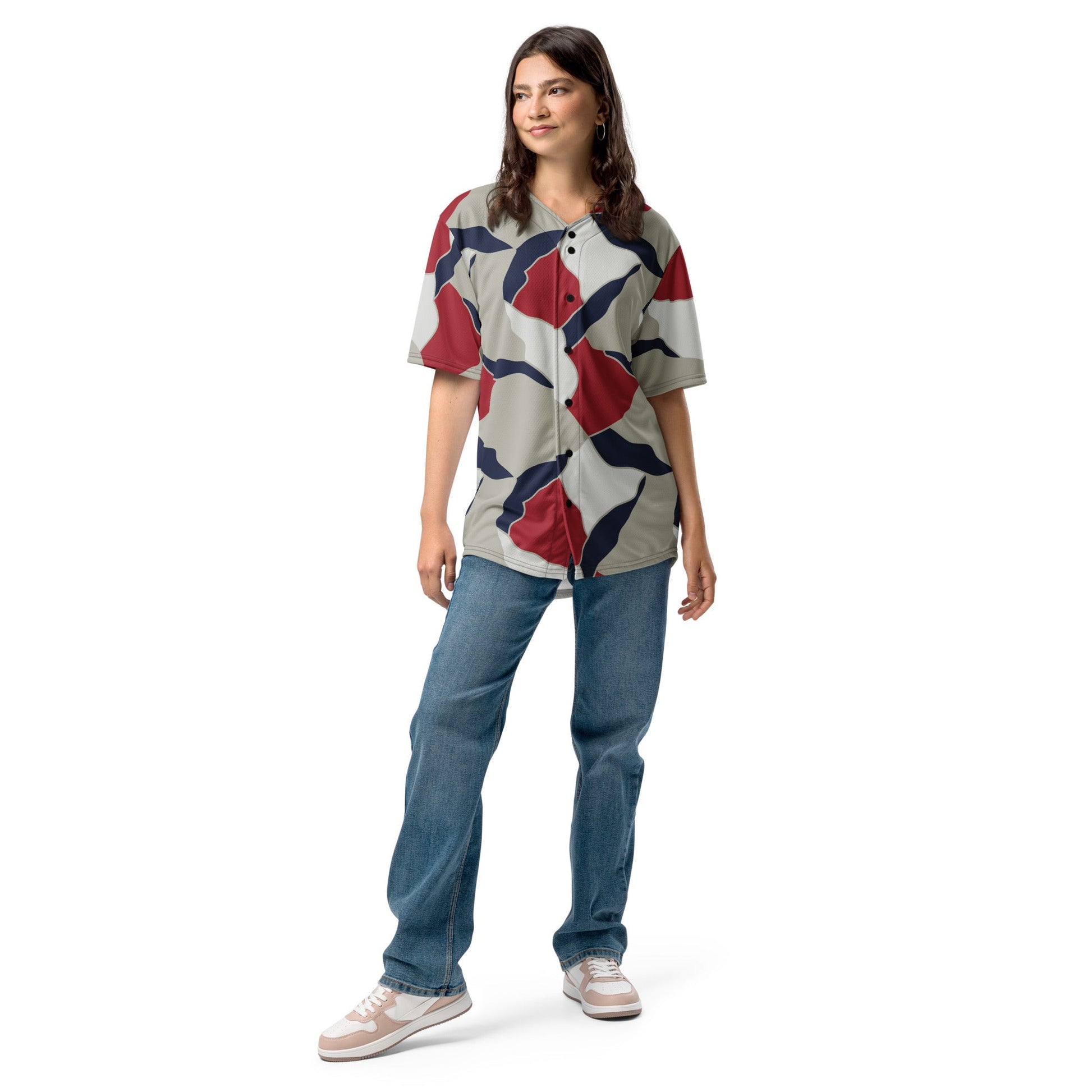 American Patriot Turtle Shell CAMO Unisex Baseball Jersey