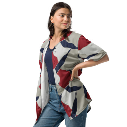American Patriot Turtle Shell CAMO Unisex Baseball Jersey