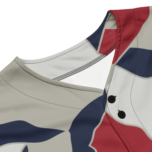 American Patriot Turtle Shell CAMO Unisex Baseball Jersey