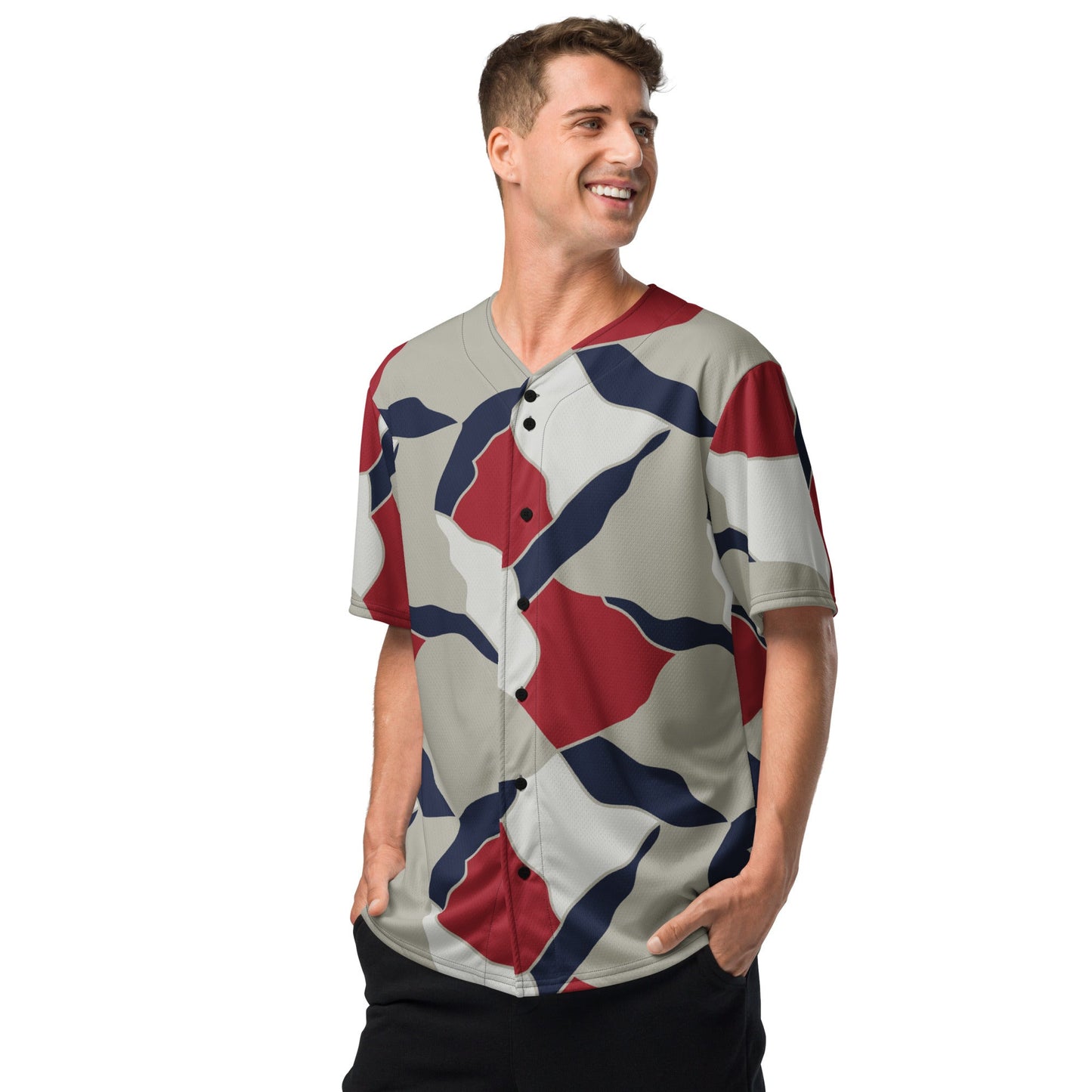American Patriot Turtle Shell CAMO Unisex Baseball Jersey