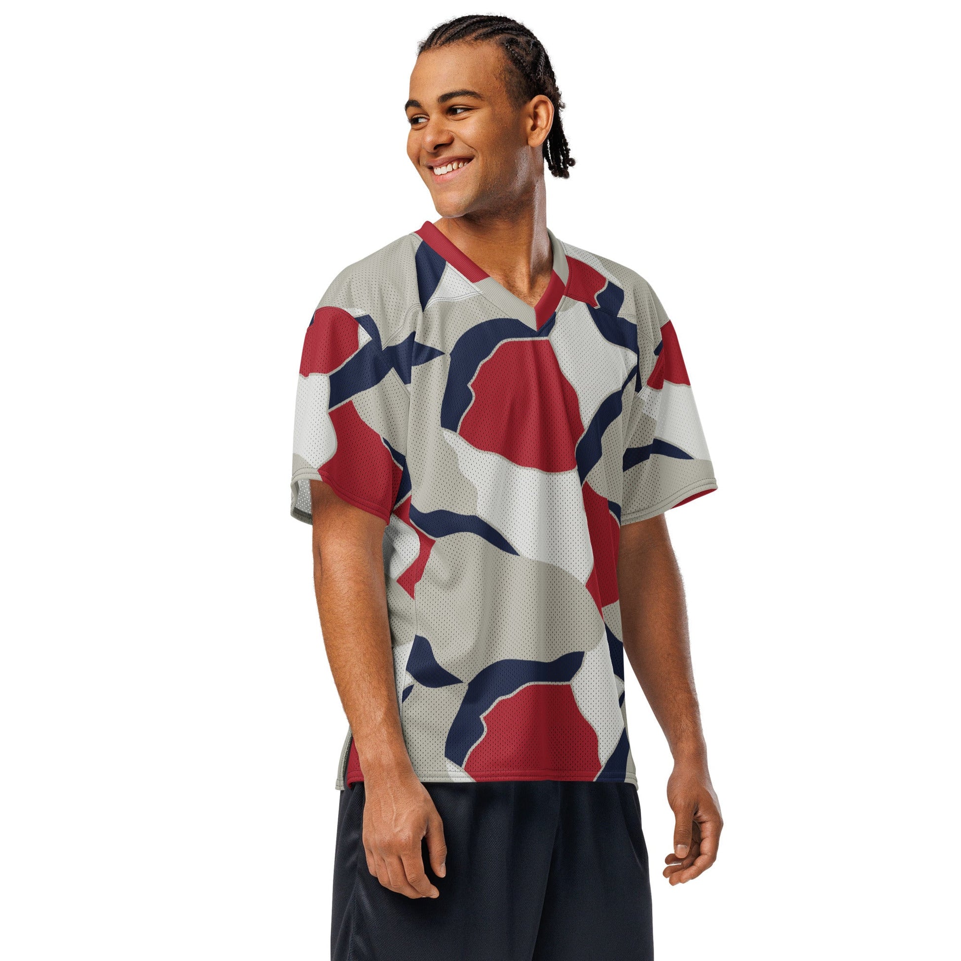 American Patriot Turtle Shell CAMO Unisex Football Jersey