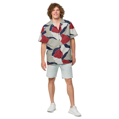 American Patriot Turtle Shell CAMO Unisex Short-Sleeve Button Shirt