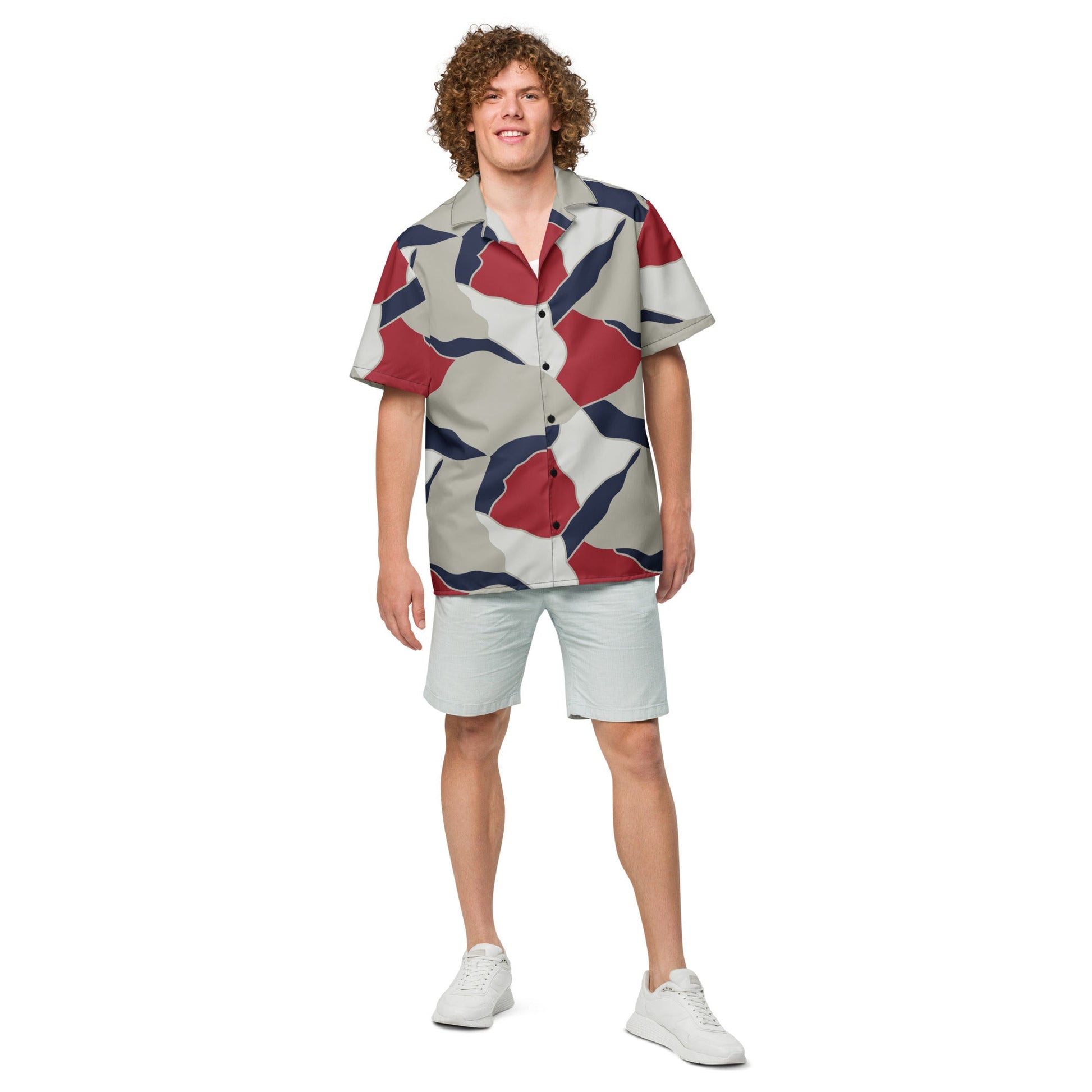 American Patriot Turtle Shell CAMO Unisex Short-Sleeve Button Shirt