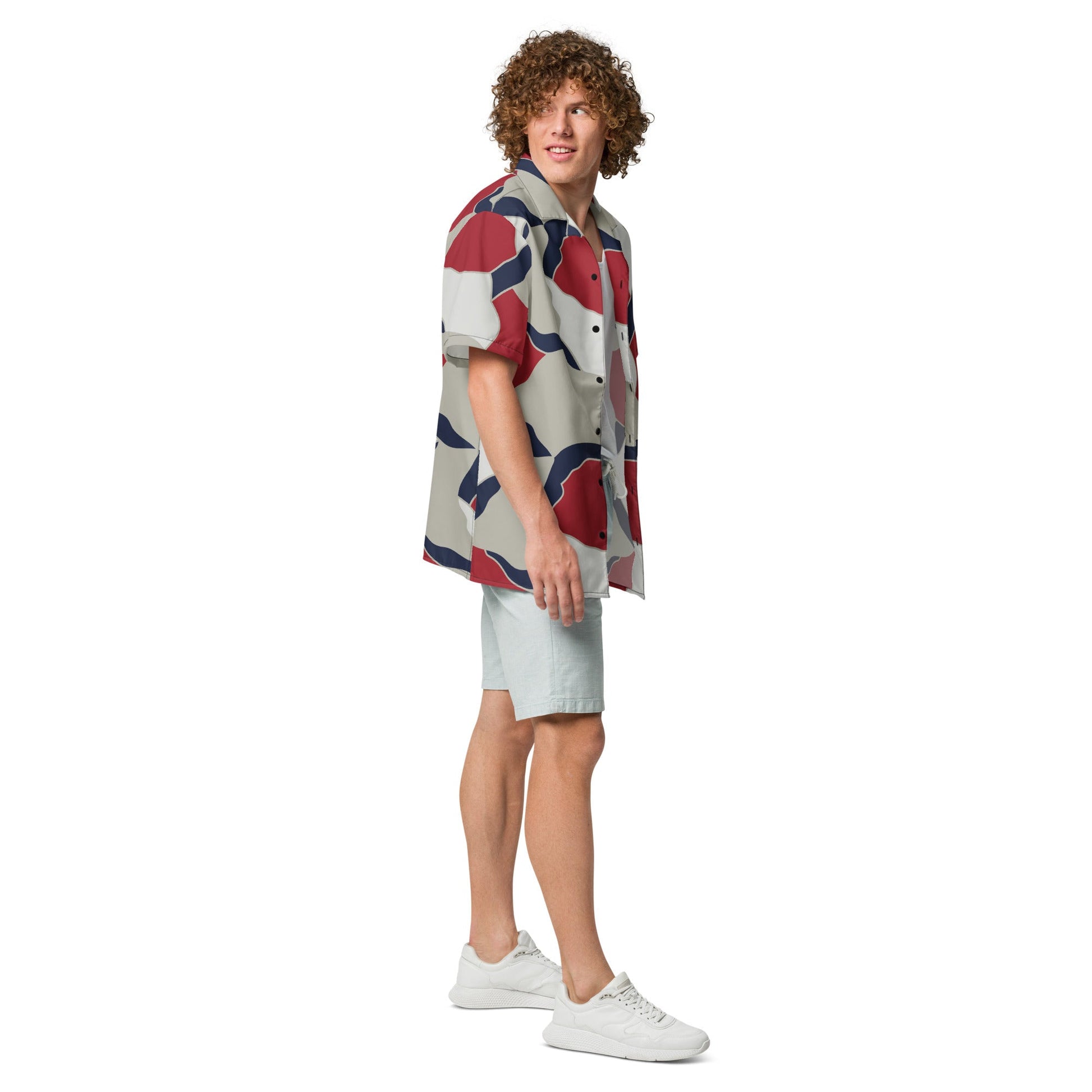 American Patriot Turtle Shell CAMO Unisex Short-Sleeve Button Shirt