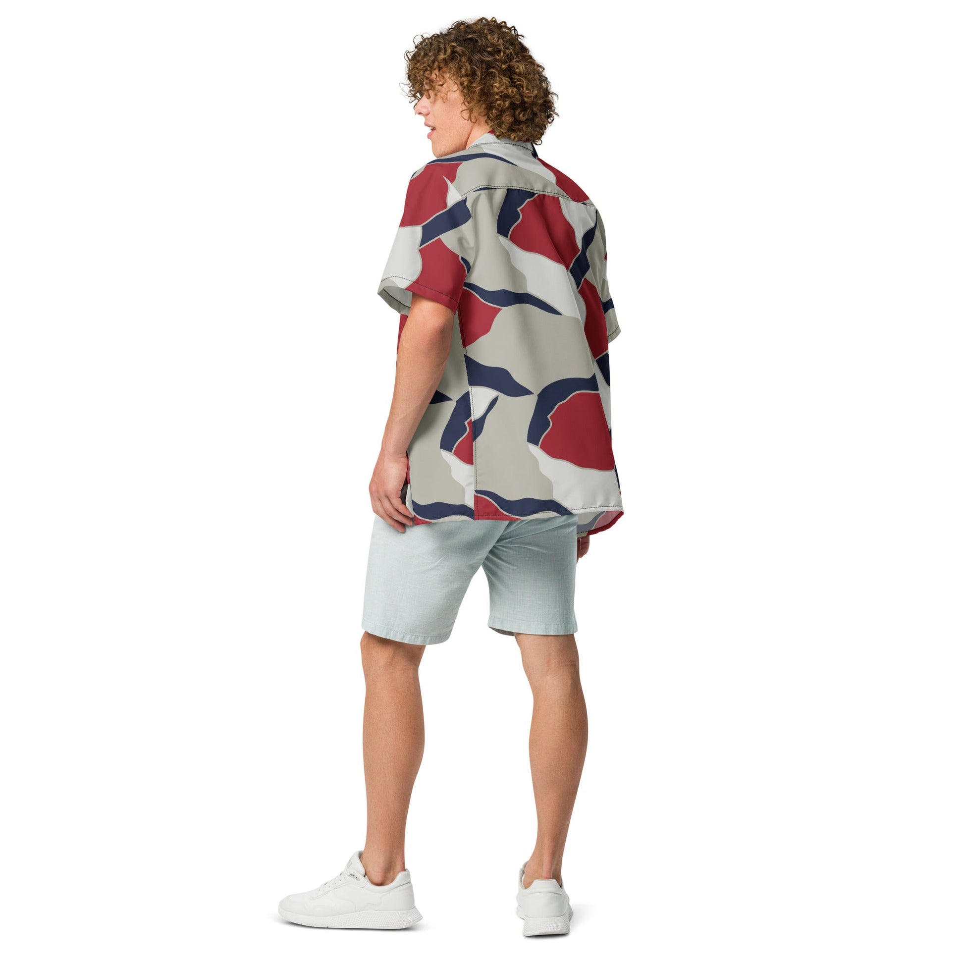 American Patriot Turtle Shell CAMO Unisex Short-Sleeve Button Shirt