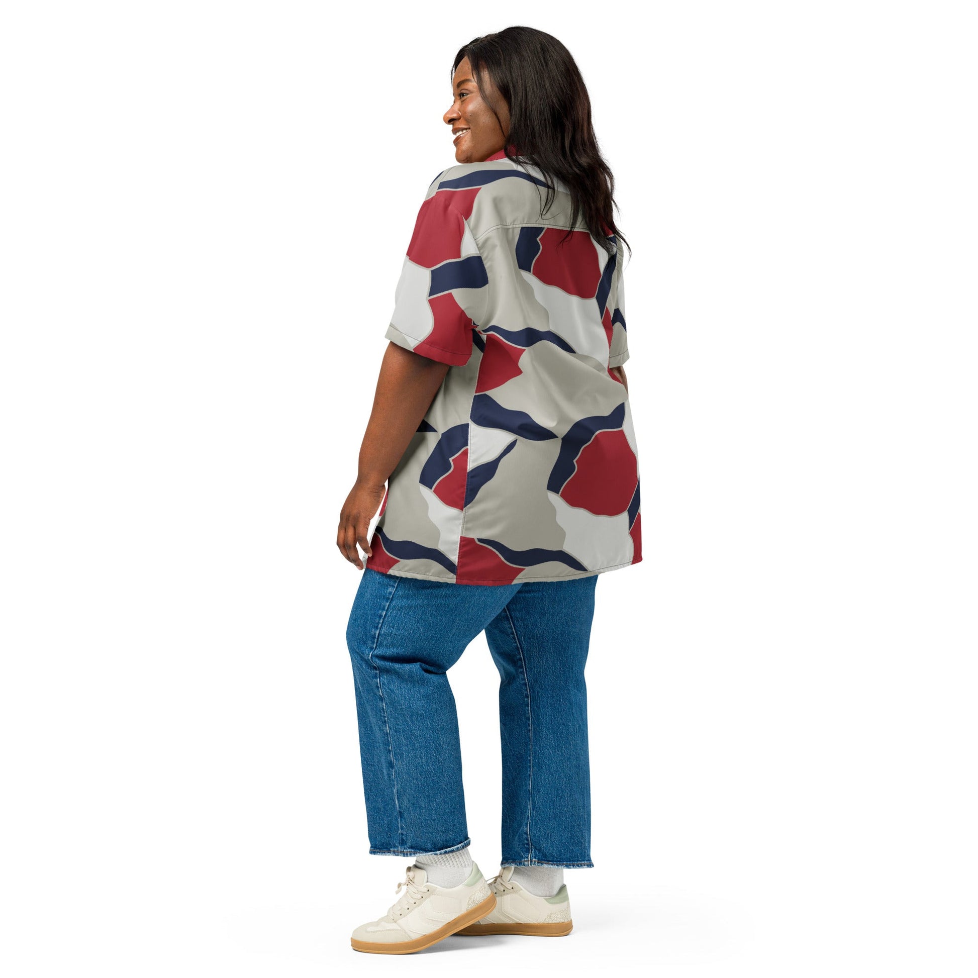 American Patriot Turtle Shell CAMO Unisex Short-Sleeve Button Shirt
