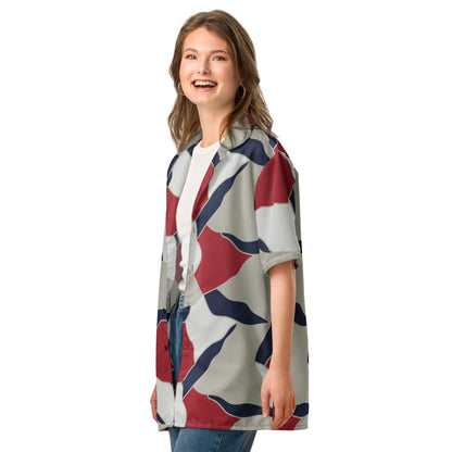 American Patriot Turtle Shell CAMO Unisex Short-Sleeve Button Shirt