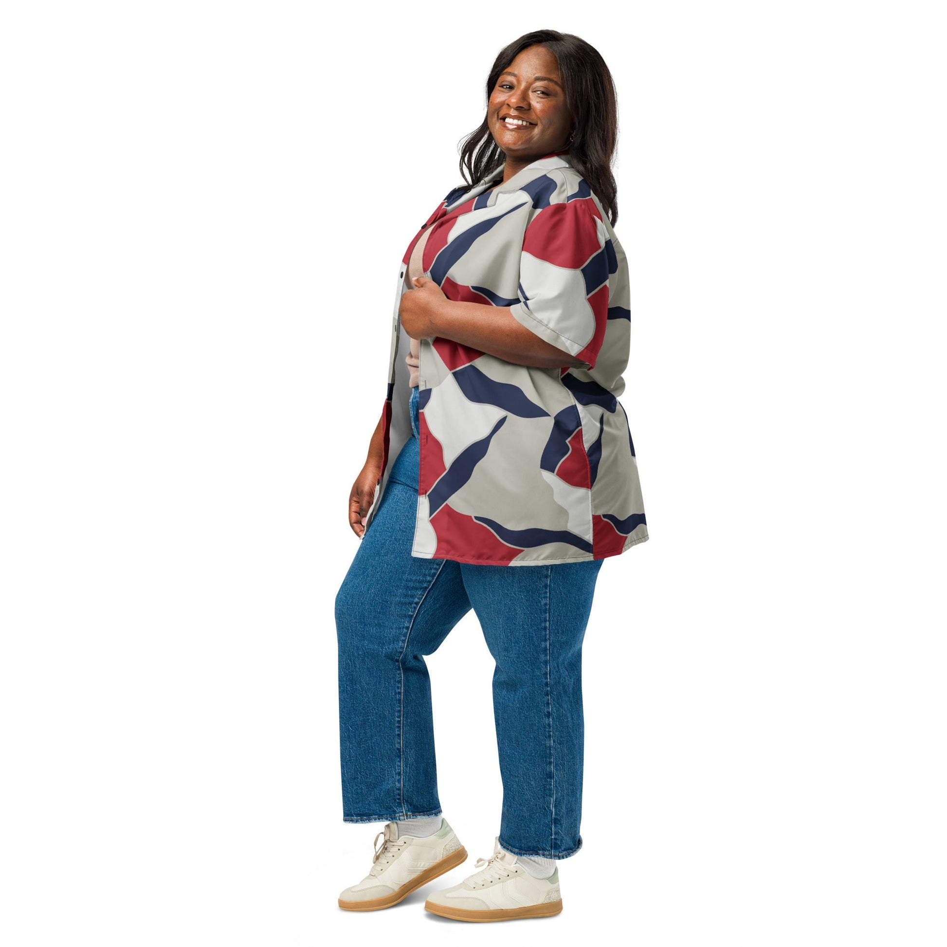 American Patriot Turtle Shell CAMO Unisex Short-Sleeve Button Shirt