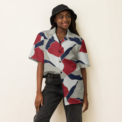 American Patriot Turtle Shell CAMO Unisex Short-Sleeve Button Shirt