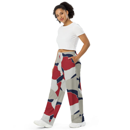 American Patriot Turtle Shell CAMO Unisex Wide-Leg Leisure Pants