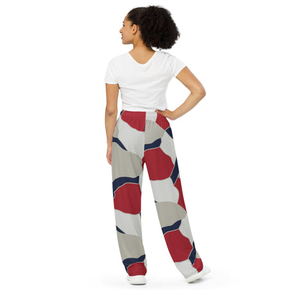 American Patriot Turtle Shell CAMO Unisex Wide-Leg Leisure Pants