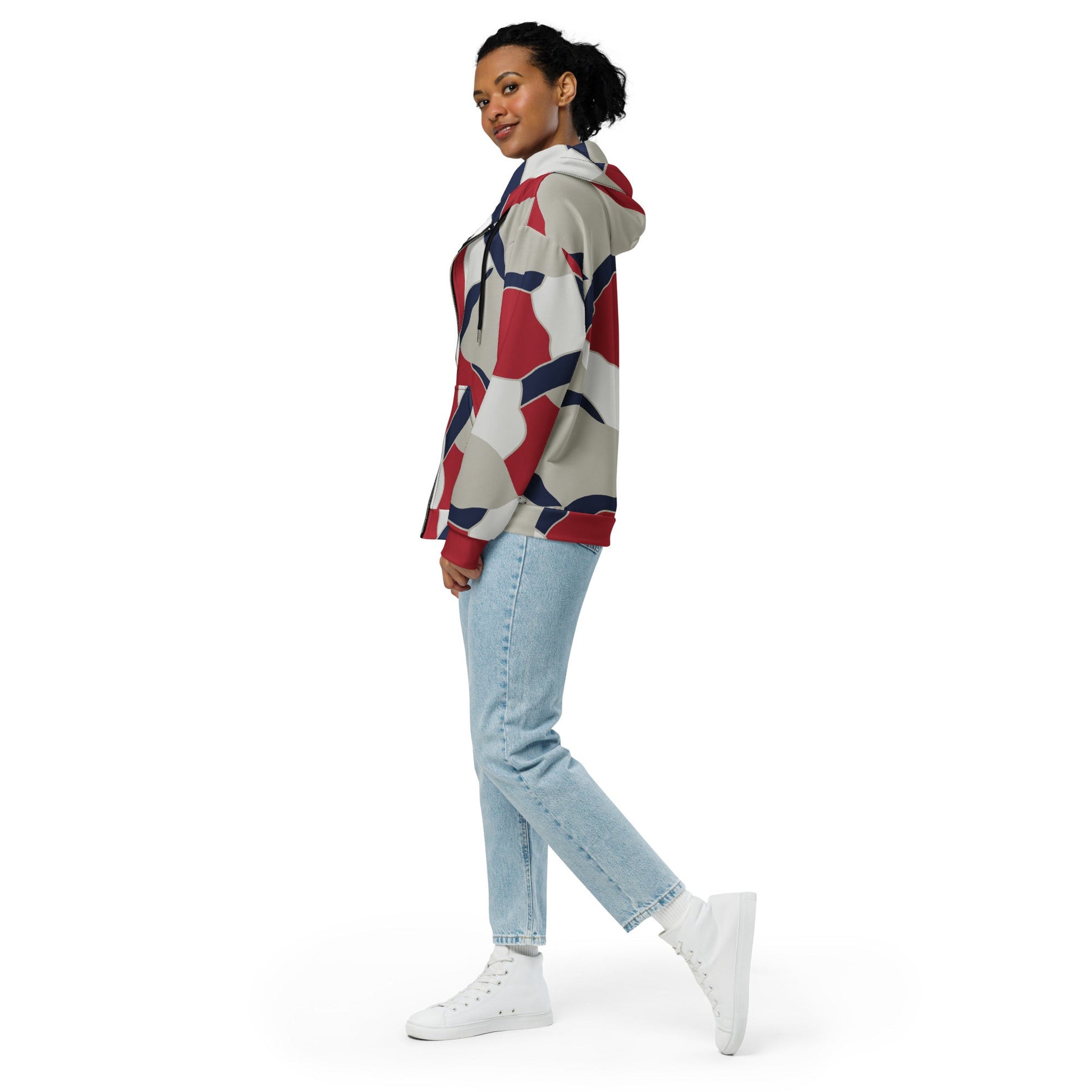 American Patriot Turtle Shell CAMO Unisex Zip Hoodie