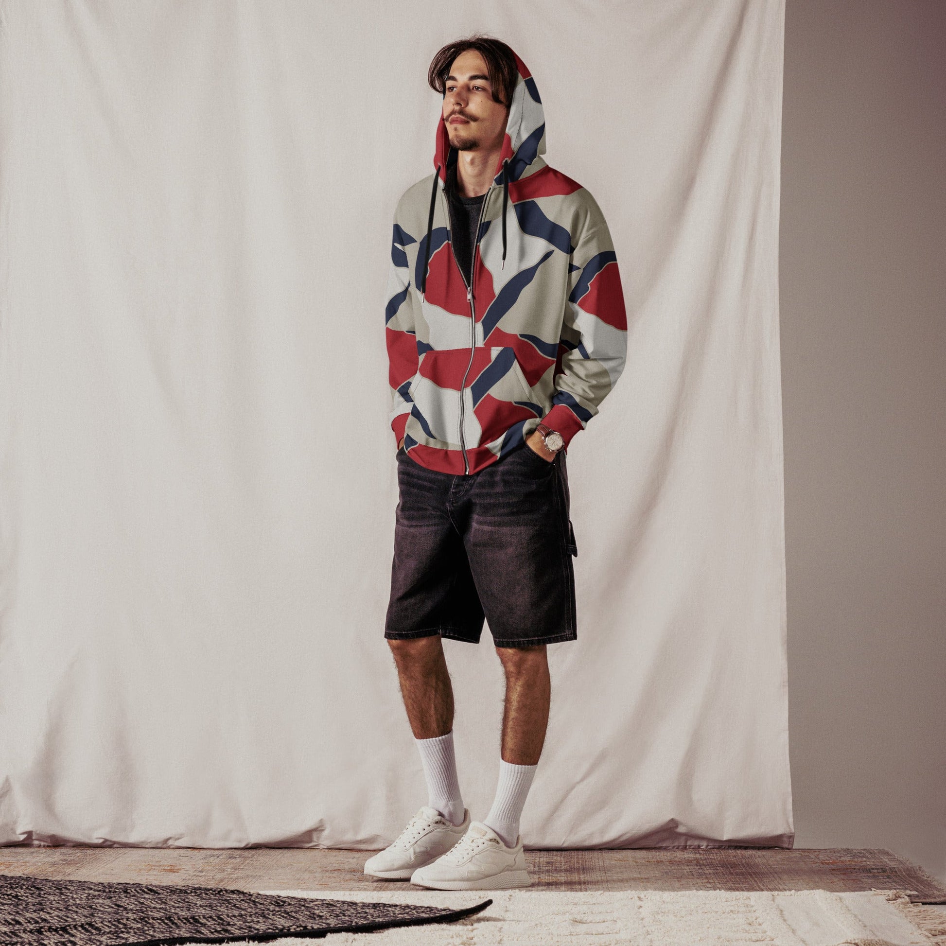 American Patriot Turtle Shell CAMO Unisex Zip Hoodie