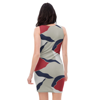 American Patriot Turtle Shell CAMO Womens Bodycon Dress