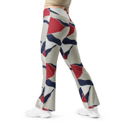 American Patriot Turtle Shell CAMO Womens Flare Leggings - 2XS