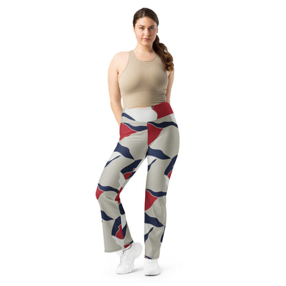 American Patriot Turtle Shell CAMO Womens Flare Leggings