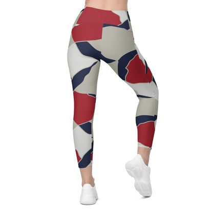 American Patriot Turtle Shell CAMO Womens Leggings with Pockets