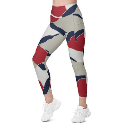 American Patriot Turtle Shell CAMO Womens Leggings with Pockets