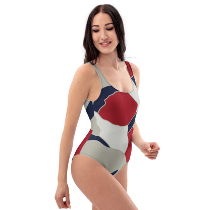 American Patriot Turtle Shell CAMO Womens One-Piece Swimsuit