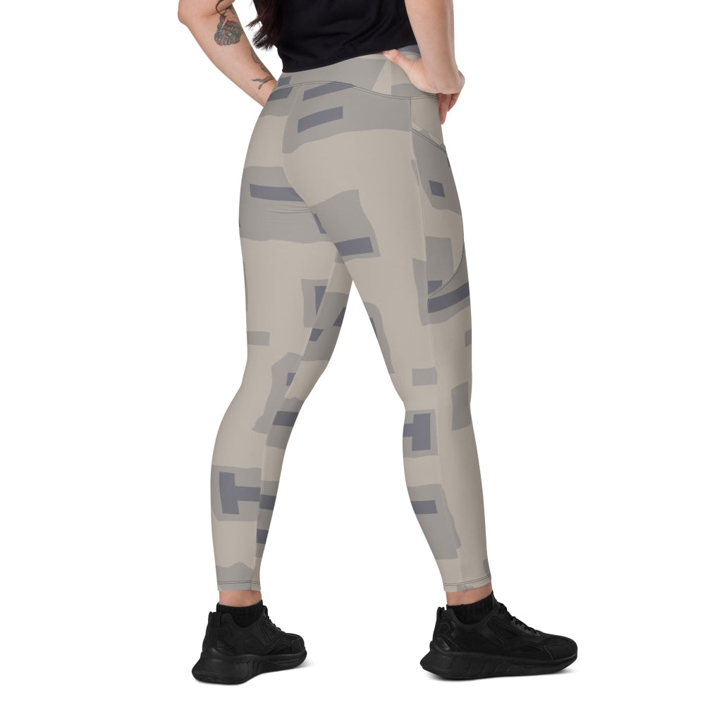 American T-Block Desert CAMO Leggings with pockets - 2XS - Womens With Pockets