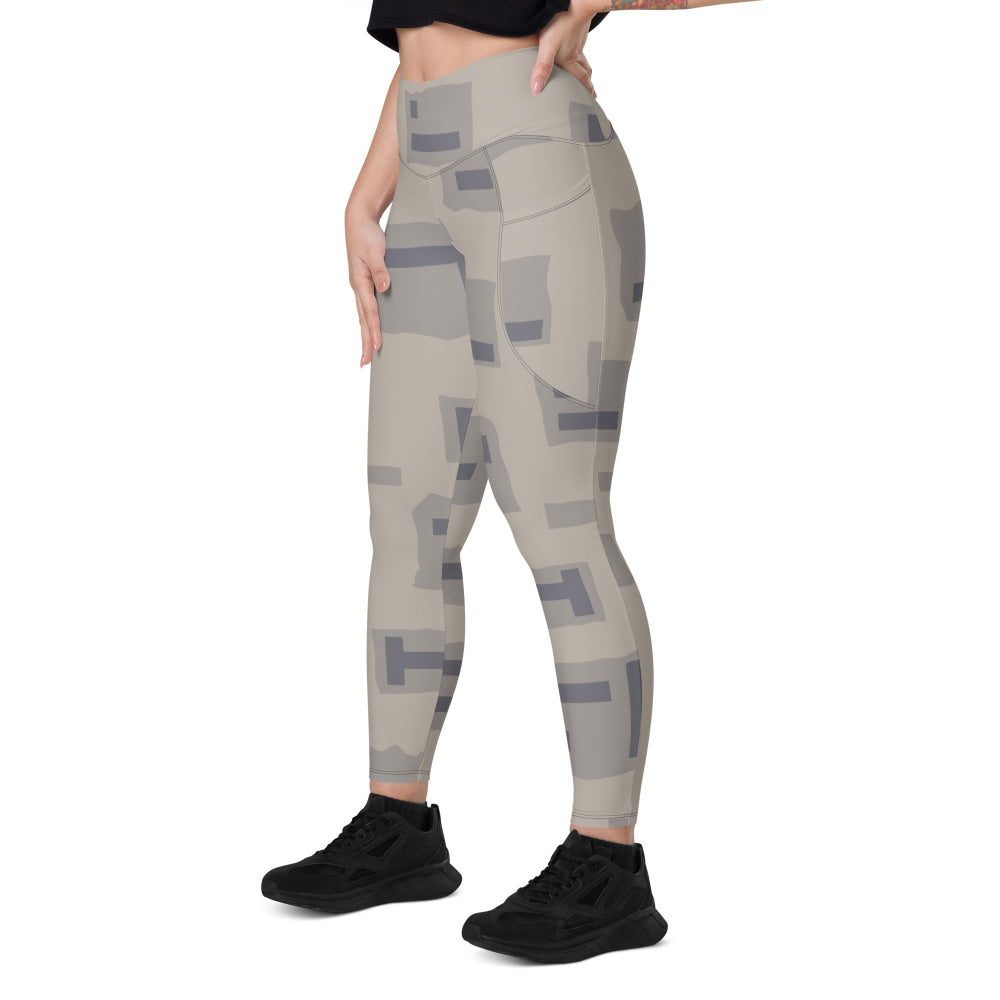 American T-Block Desert CAMO Leggings with pockets - Womens With Pockets