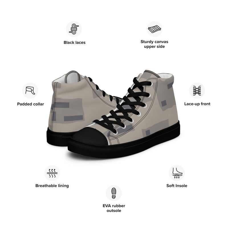 T-Block Desert CAMO Mens High-Top Canvas Shoes